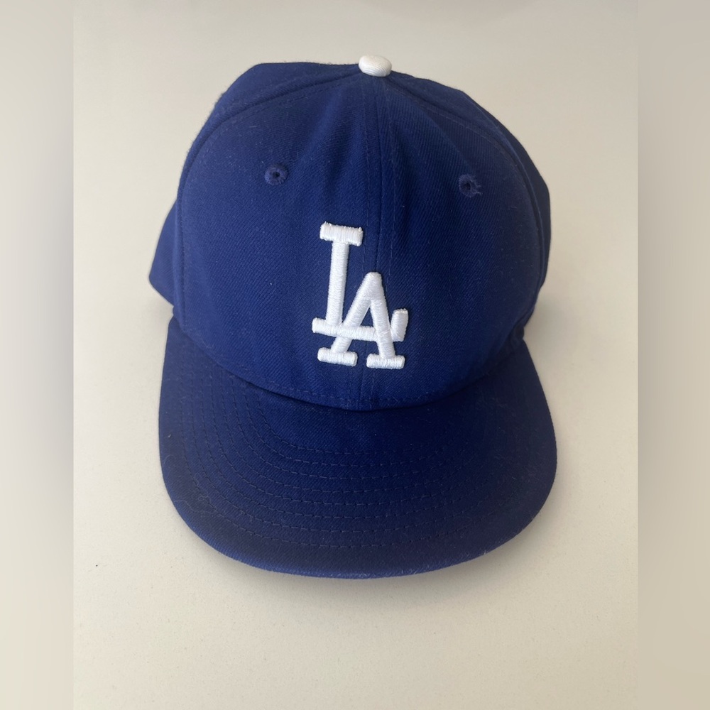 New Era Navy Fitted Cap with White Accents